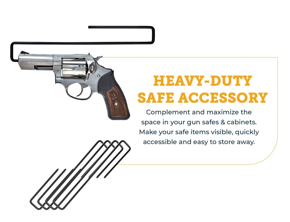 SnapSafe .22 Caliber Handgun Hangers (4 Pack)
