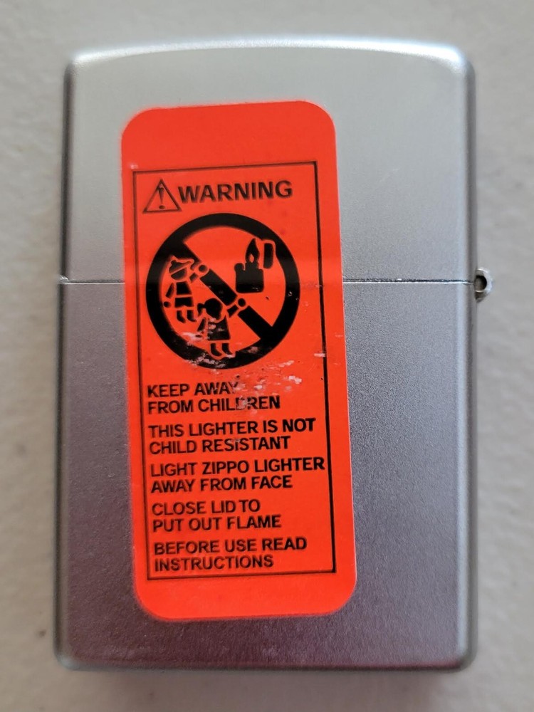 ZIPPO PLUMBER Satin Chrome 2003 Lighter
