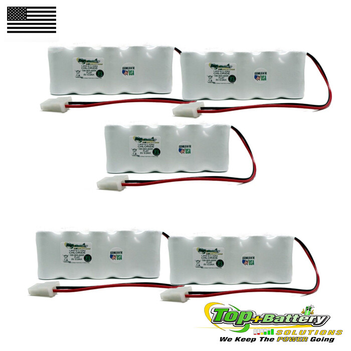 Emergency Exit Lighting Battery For Lithonia ELB0604N 100003A045 Flat Pack Qty.5