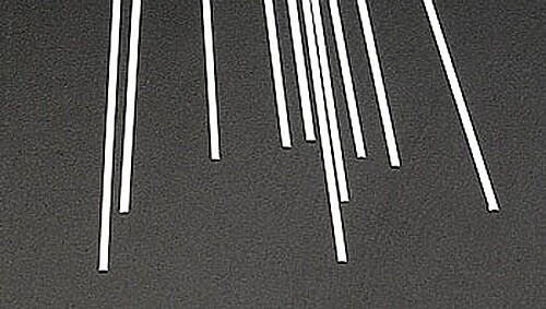 Plastruct Styrene Plastic Strips .010 x .040 x 10'' (10) - Model Scratch
