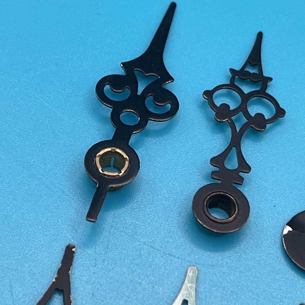 13 mixed bundle Black Brass Metal Clock Hands (448)