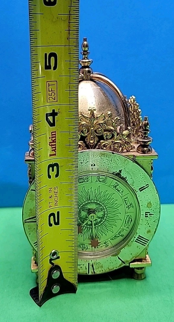 Vintage Ornate Swiss Mechanical Wind Arnex Alarm Clock. - Working Nicely.