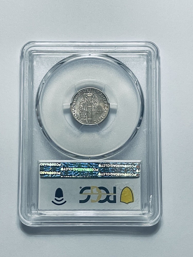 1938 Mercury Dime PCGS MS66FB Toned