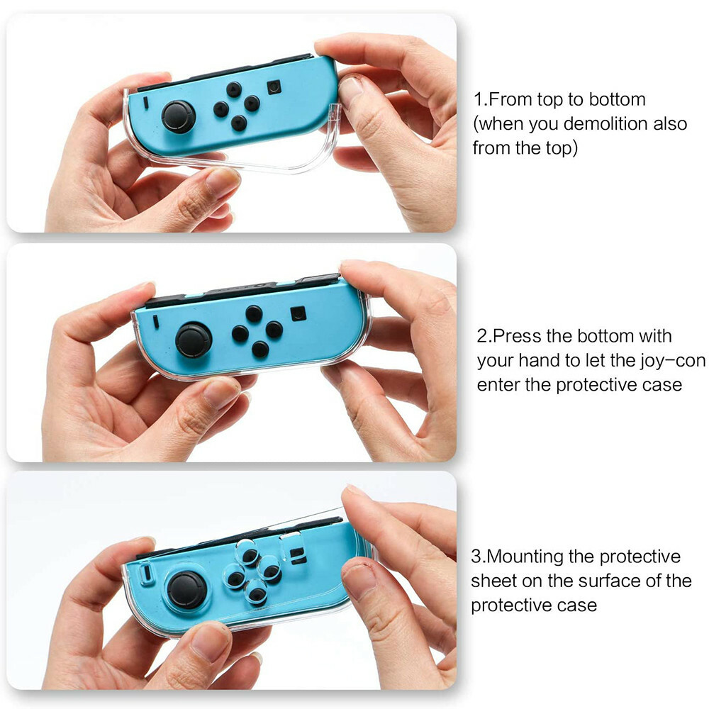 Transparent Silicone Shockproof Protective Hard Case For Nintendo Switch OLED