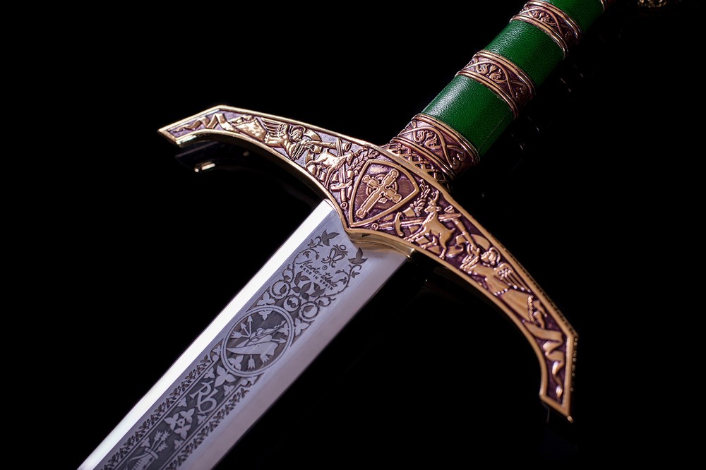 Sword Robin Hood Gold - Deep Engraving