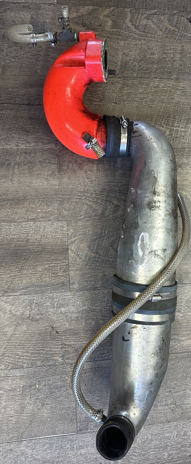 Kawasaki 650 SC, TS Coffman exhaust pipe muffler manifold