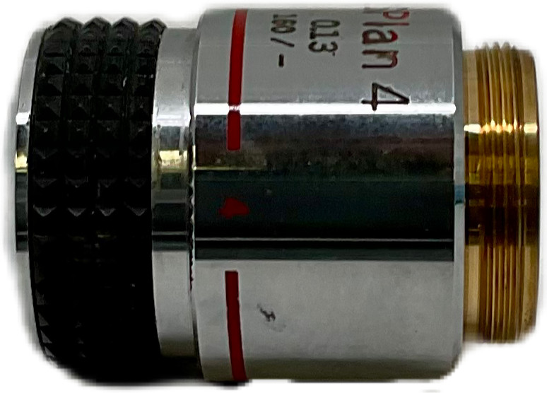 Olympus SPlan 4x Microscope Objective 0.13 NA 160mm Tube