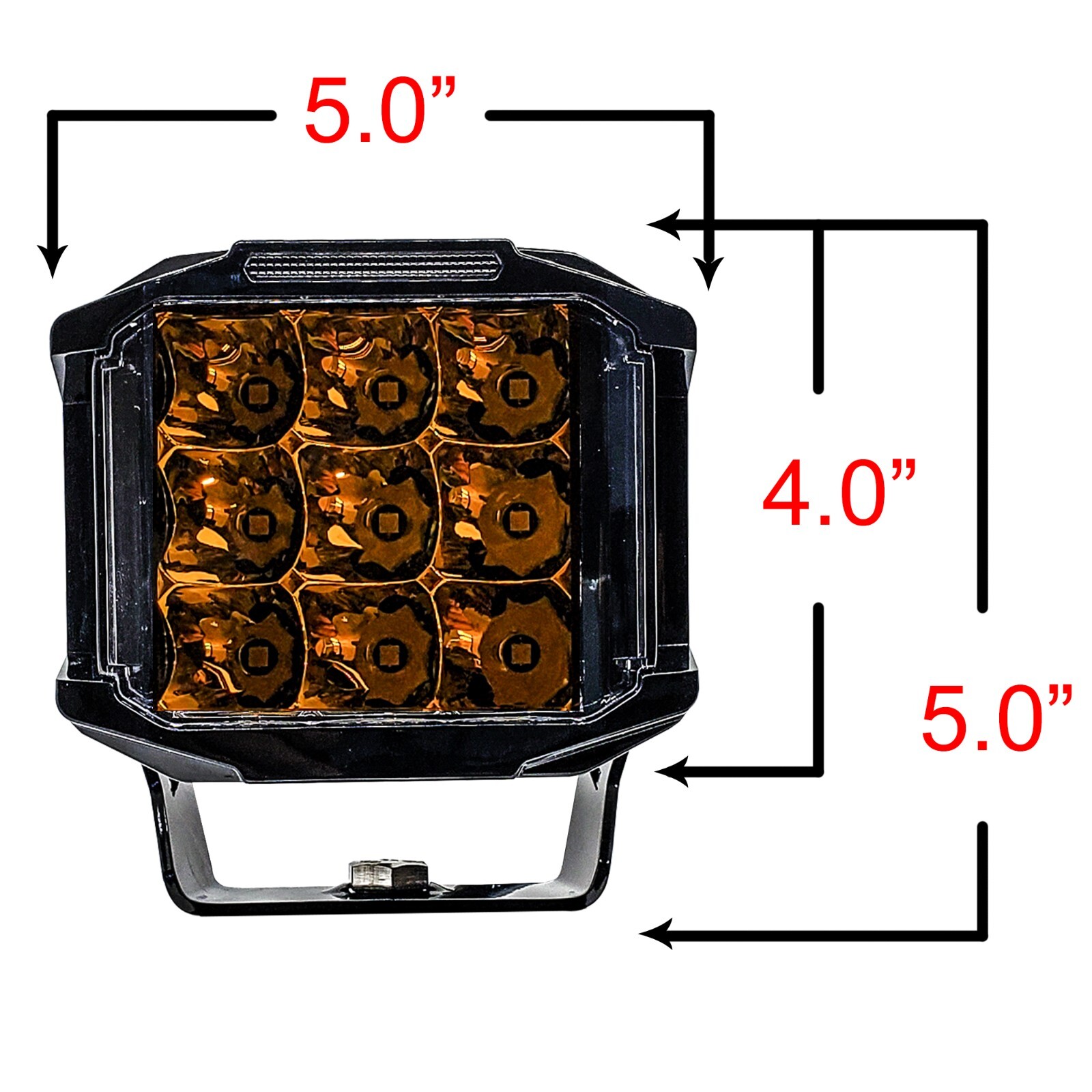 5" Side Emitting Amber LED Bumper Light Bar DRL + Wire Harness Kit for Can-Am X3