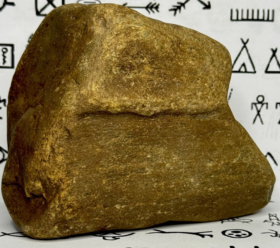 Native American Indian Authentic Artifact Stone Carved Effigy, 2 lb 13 oz • VA