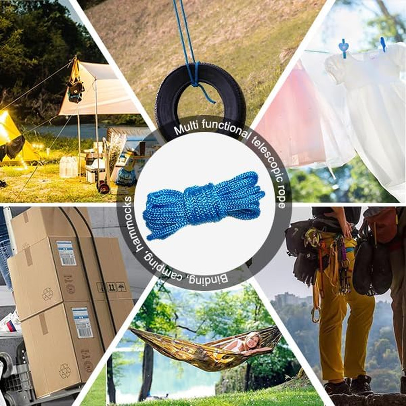 Rope Tightening Tool & Tensioner: Retractable Rope with Alloy Buckle for Outdoor