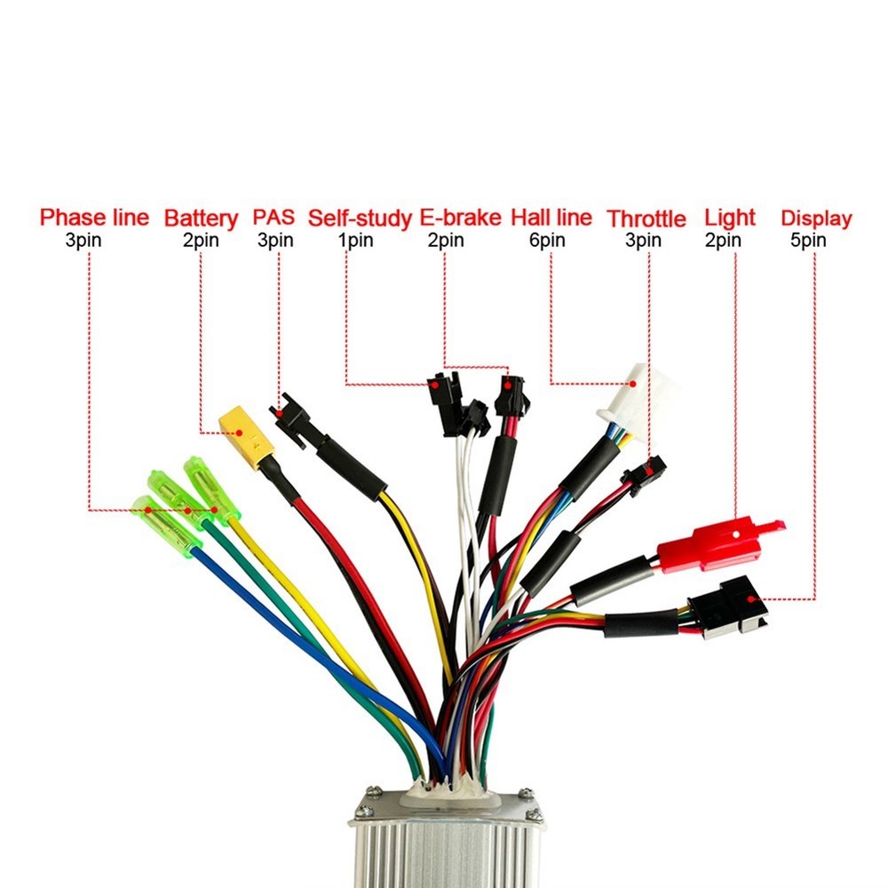 17A Electric Scooter Brushless Controller 2-pins Display 3-mode Controller