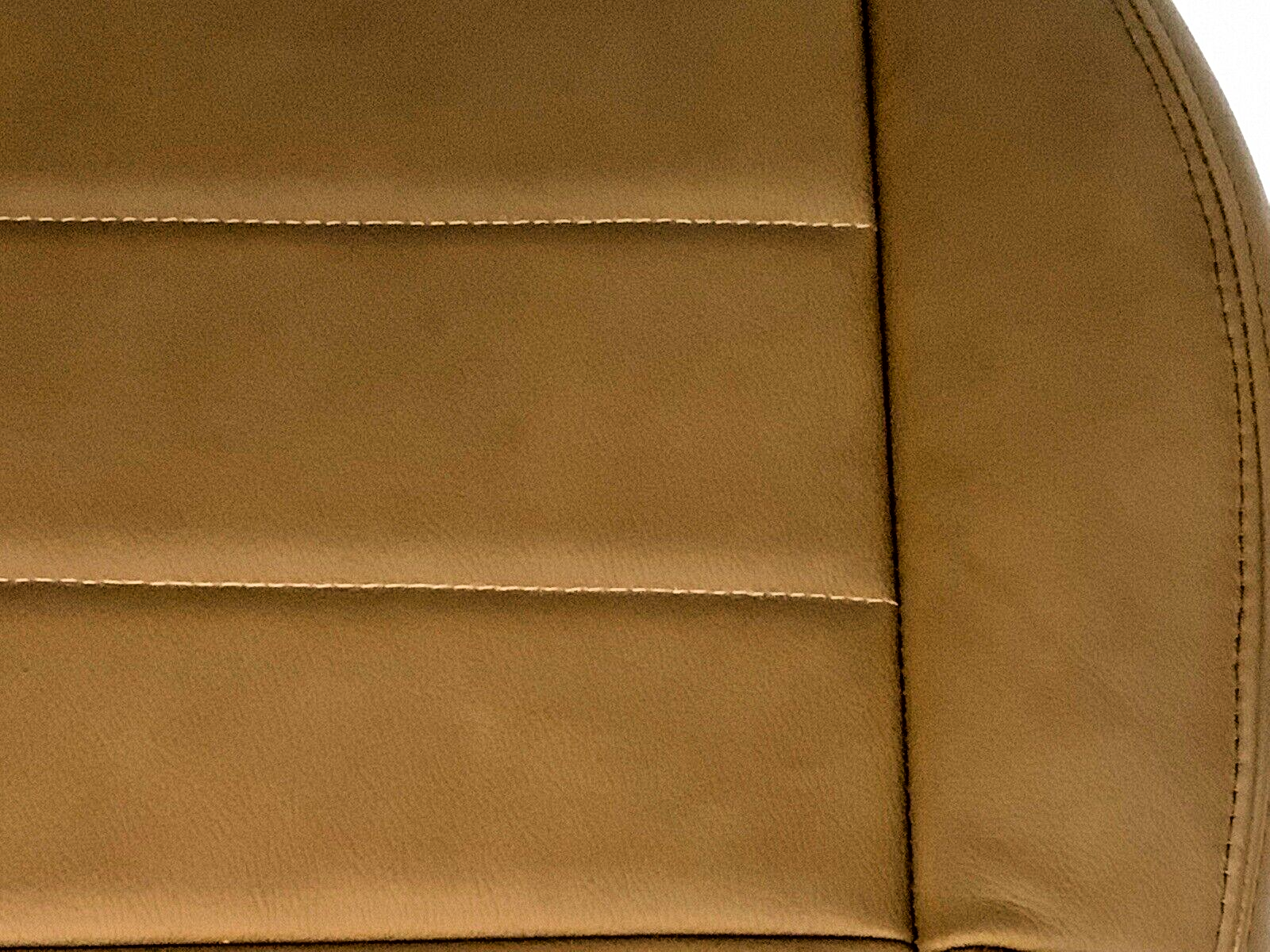 2007 to 11 fits Jeep Wrangler Rubicon Driver Bottom Leather Cover Dk Saddle Tan