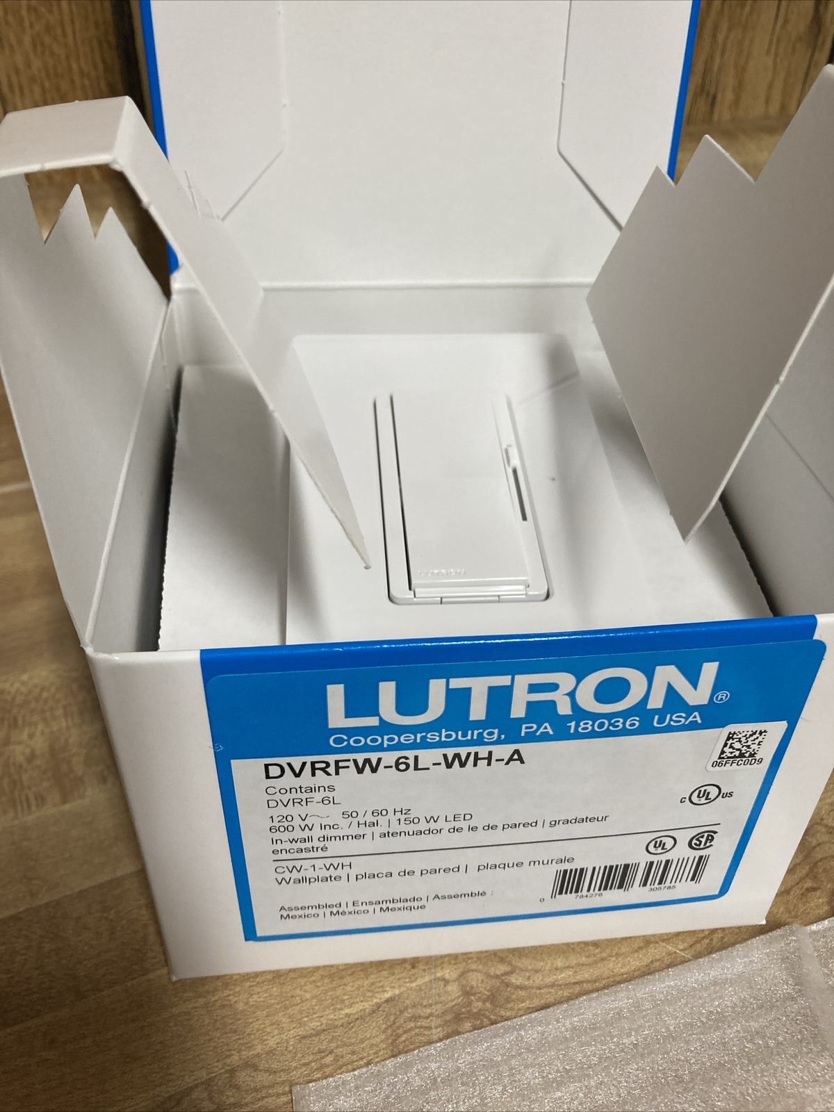 Lutron Diva Smart Dimmer Switch with Wallplate for Caséta Smart Lighting New