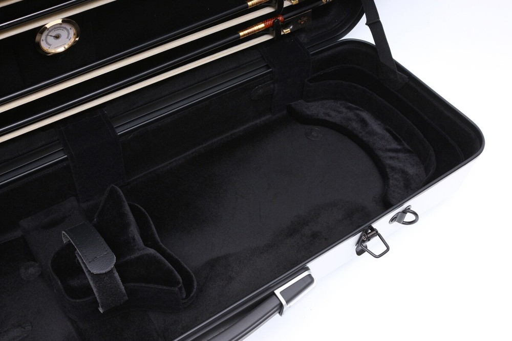 Advanced white Violin Case Box 4/4 Carbon Composite Strong nice workmanship