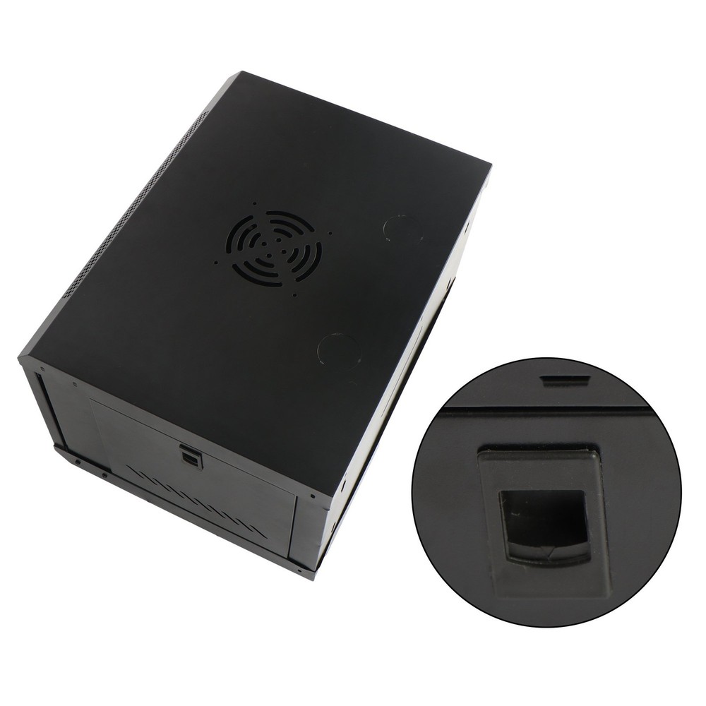 Wall Mount 6U Network Server Rack Cabinet Enclosure 15.5'' Deep Door Lock