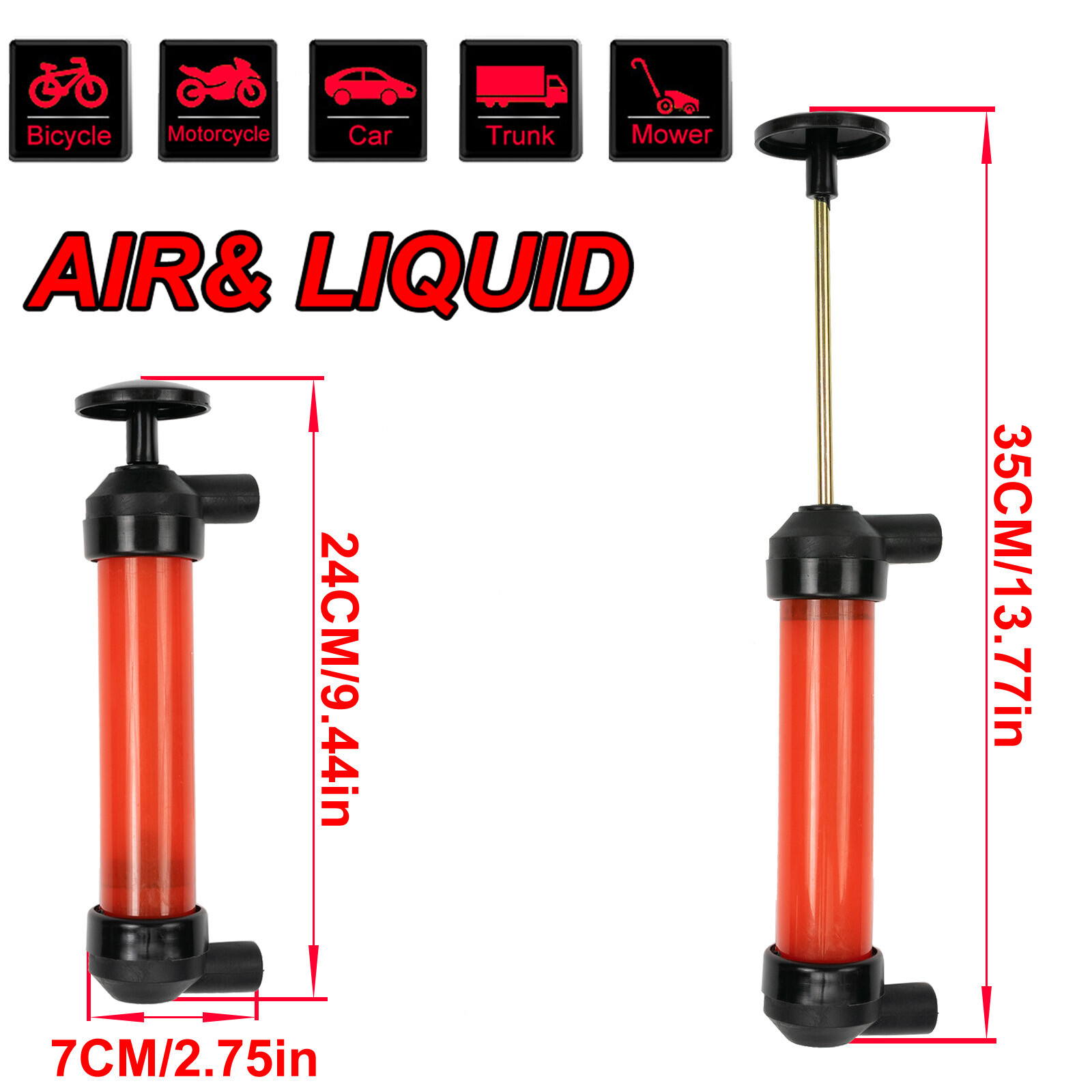 Siphon Fluid Extractor Pump Manual Suction Oil Fuel Transmission Transfer Hand A