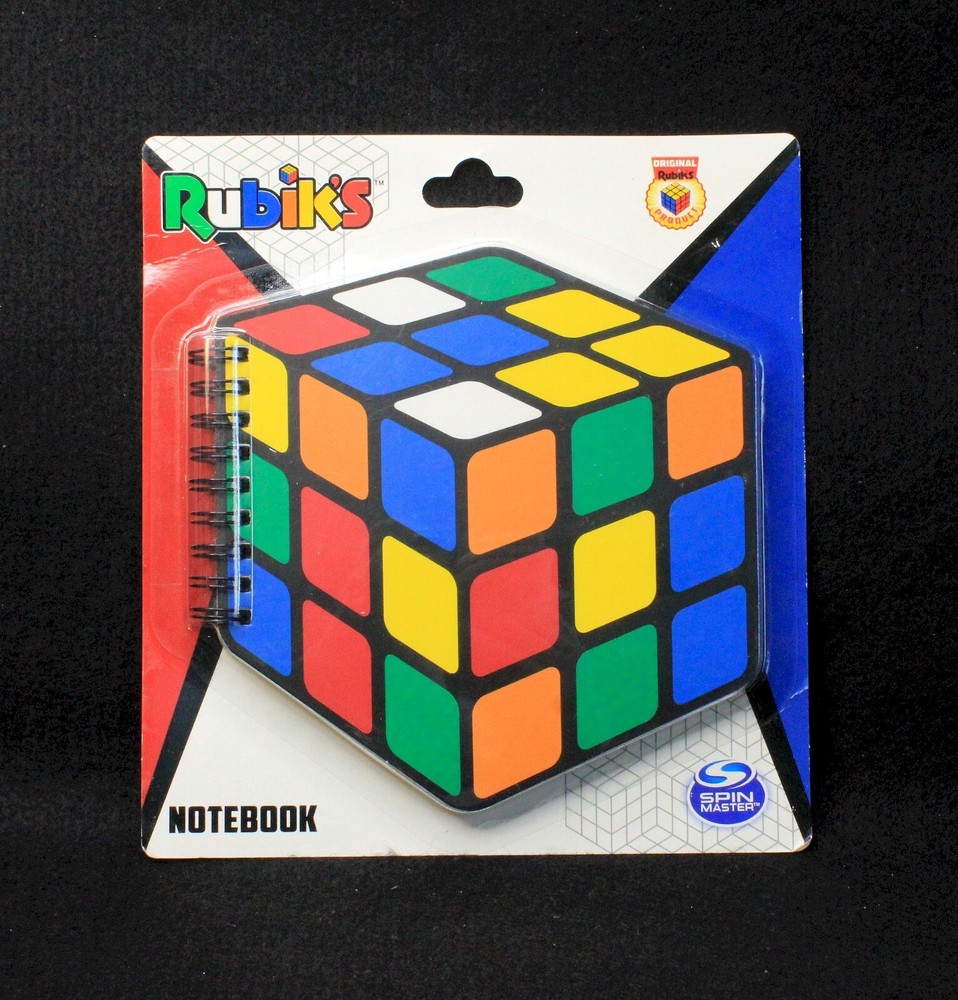 Rubik's Cube Shaped Notebook Notepad by Spin Master - 80 Sheet - BNIP