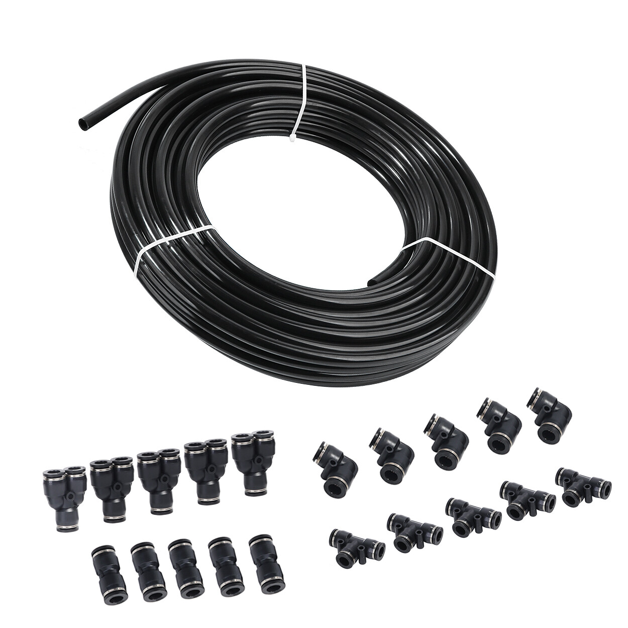 Nylon Air Line Dot Approved OD 1/2" 33ft 50ft 100ft Or Push To Connect Fitting