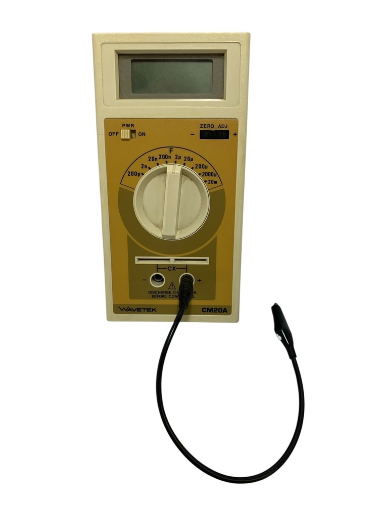 Vintage Collectable Electronic WAVETEK CM20A Digital Capacitance Meter