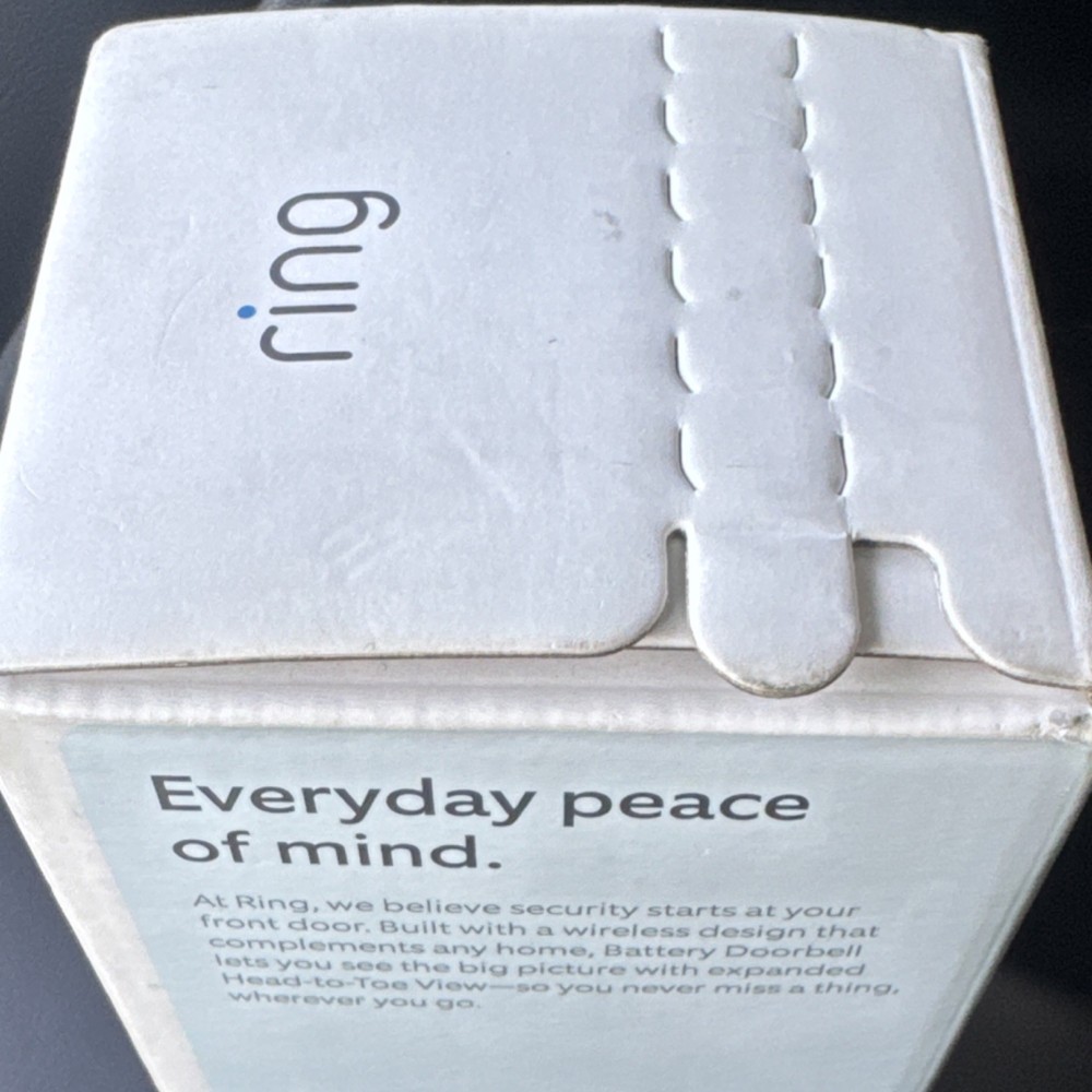 Ring Battery Powered HD Video Doorbell Silver Wireless Security Camera