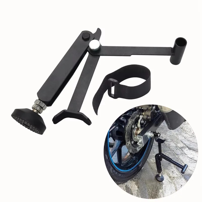 Foldable Motorcycle Stand with Adjustable Height & Labor-Saving Armrest