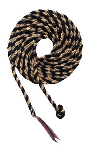 Showman 23' Horse Hair Mecate Reins w/ Leather Popper