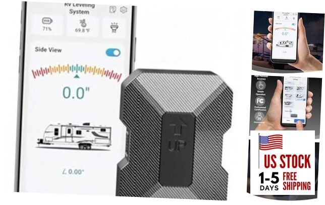 Wireless RV Leveling System - User-Friendly Phone App With Real-Time 3.7