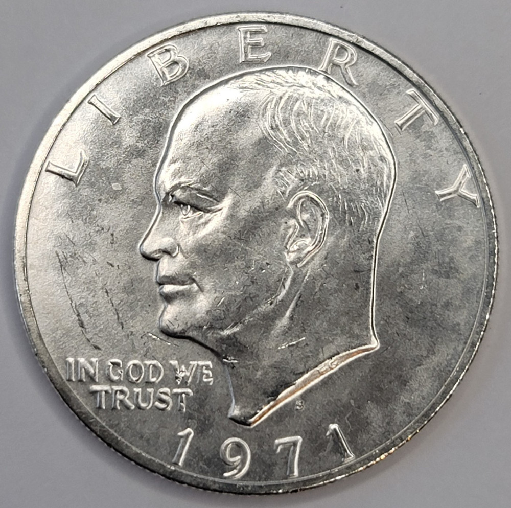 1971 S Eisenhower Uncirculated 40% Silver Dollar