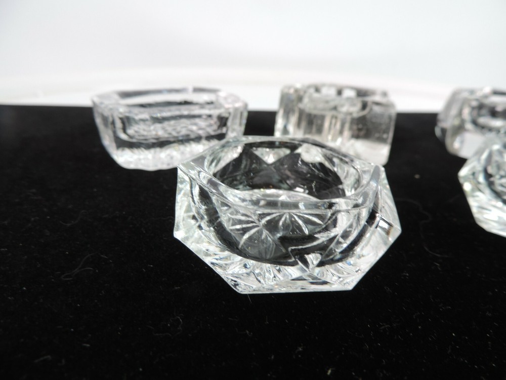 Open Salt Cellars Glass Crystal Different Shapes