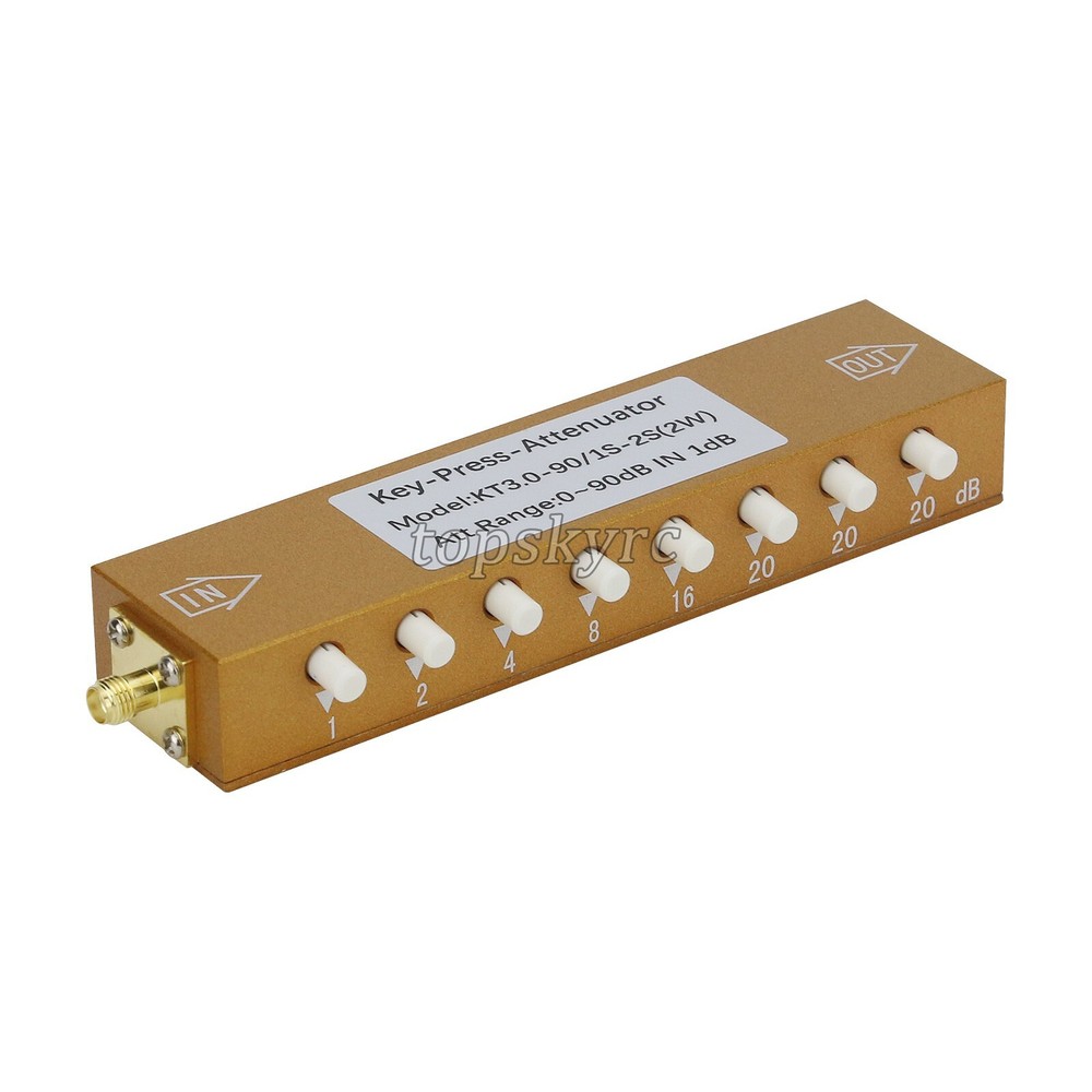2W SMA - KK 0-90dB 0-3G RF Adjustable Attenuator Digital Step RF Attenuator tops