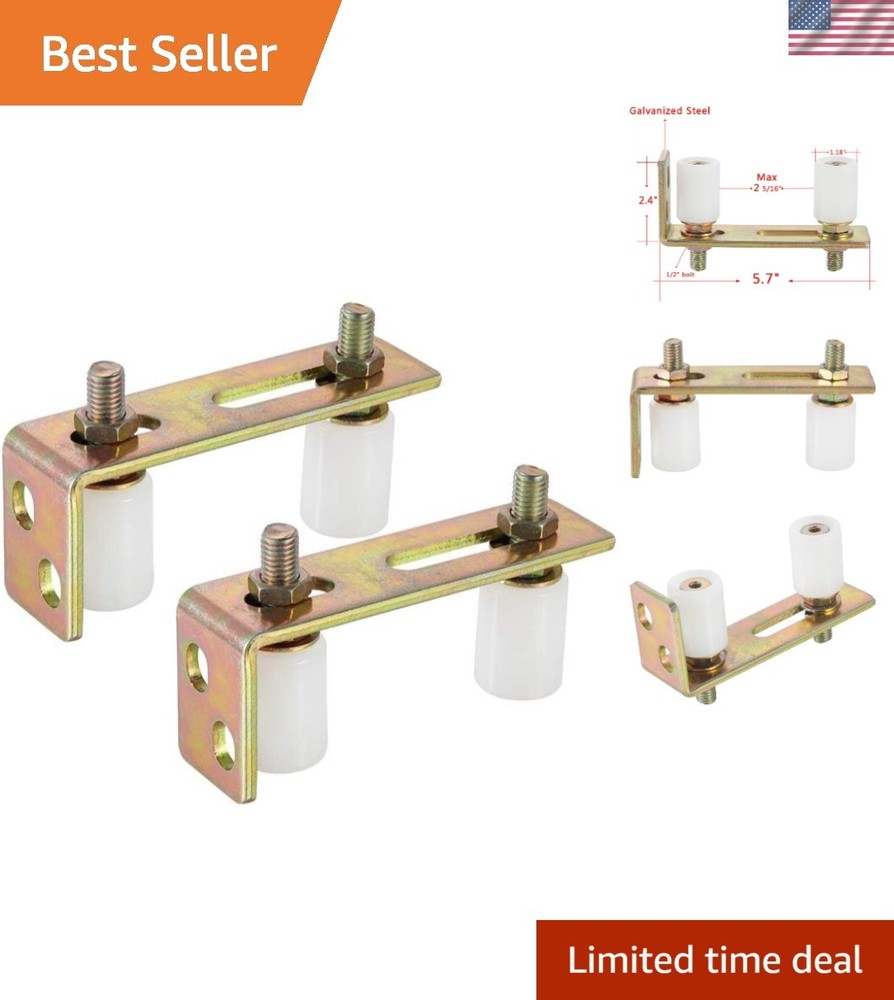 Slide Gate Guide Roller Set with Dual Nylon Rollers – Heavy Duty Support