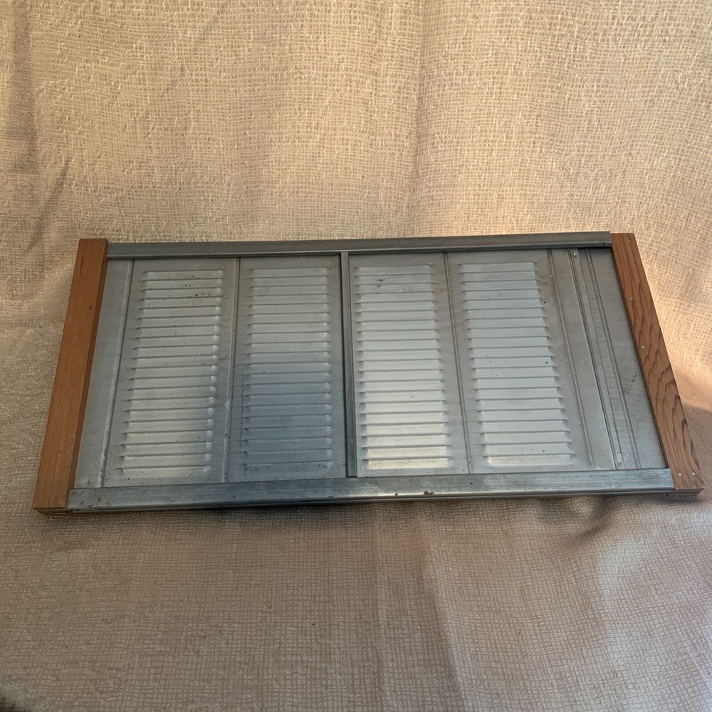 Vintage Sliding Metal Window Screen