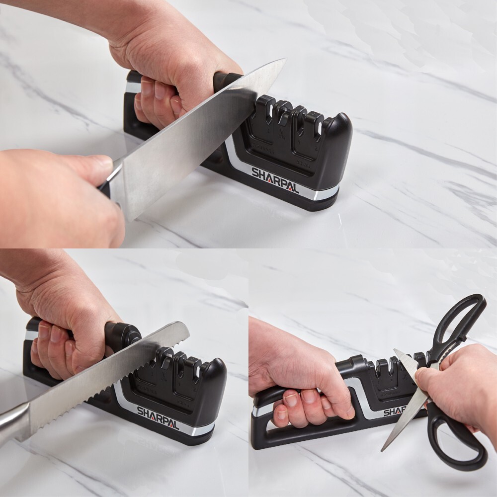 Professional 5-in-1 Kitchen Chef Knife & Scissors Sharpener, Sharpening Tool