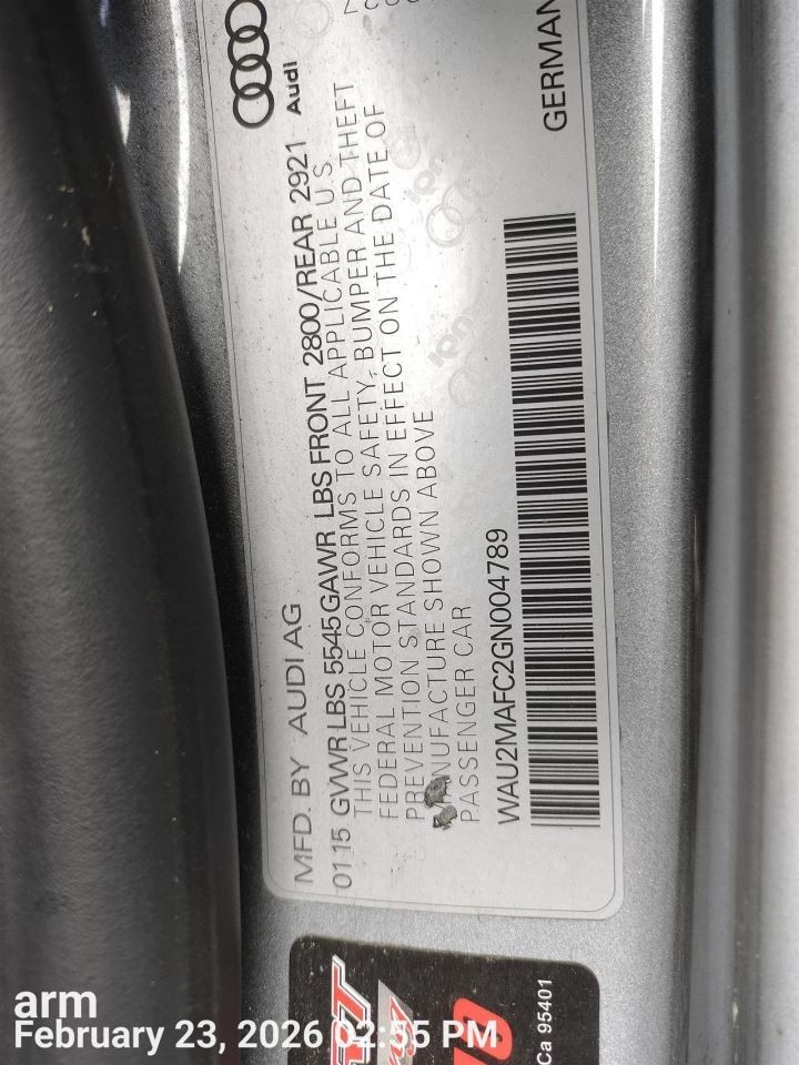 RIGHT GRY ROCKER PANEL MOULDING OEM 2018 A7 AUDI