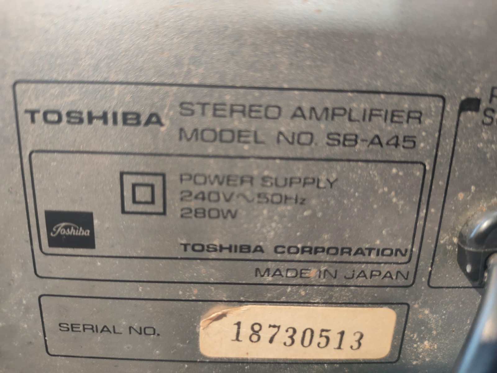 Aurex (Toshiba High End) SB-A45 Integrated HiFi Amplifier 40w + 40w