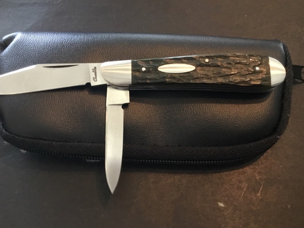 Custom Joel Chamblin 2bld Slipjoint Folder Folding Knife