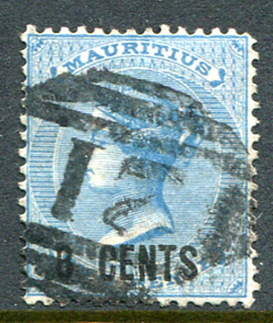 MAURITIUS: (19338) Curepipe “21” numeral postmark/cancel