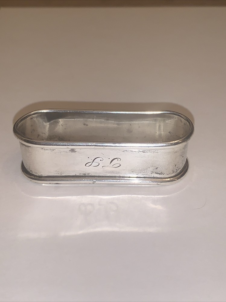 Antique Sterling Silver Oval Napkin Ring