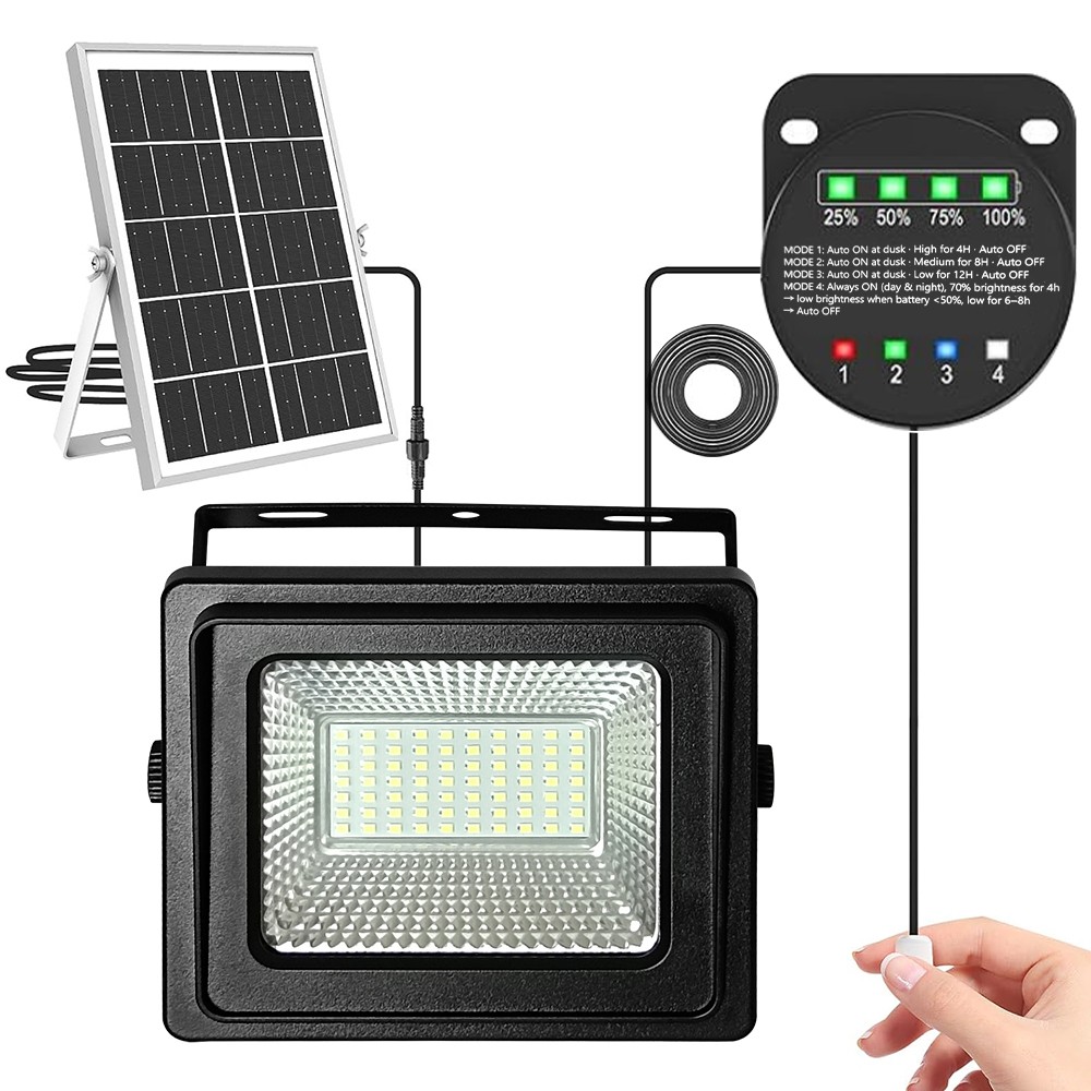 LED Solar Pendant Light Solar Powered Motion Sensor Shed Light With Pull Switch