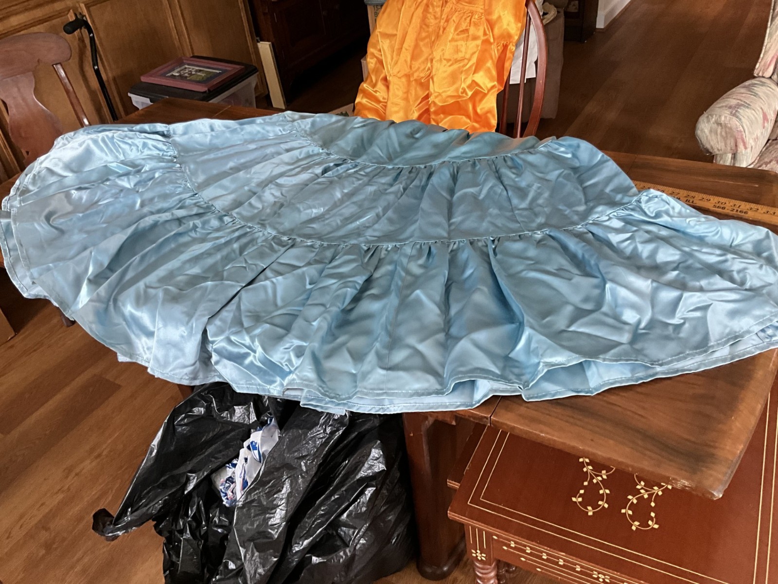 Vintage? Native American Navajo Blue Satin Skirt