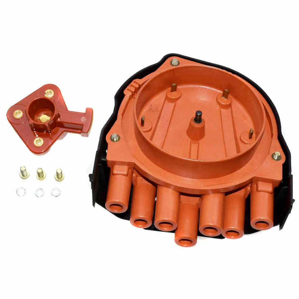 New Set 12111725070 Distributor Cap & Rotor For BMW E23 E24 E28 E30 E31 E32 E34