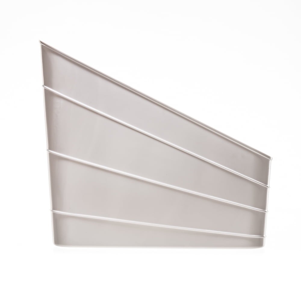 Flexible Plastic Closet Bin, White, 4 pack