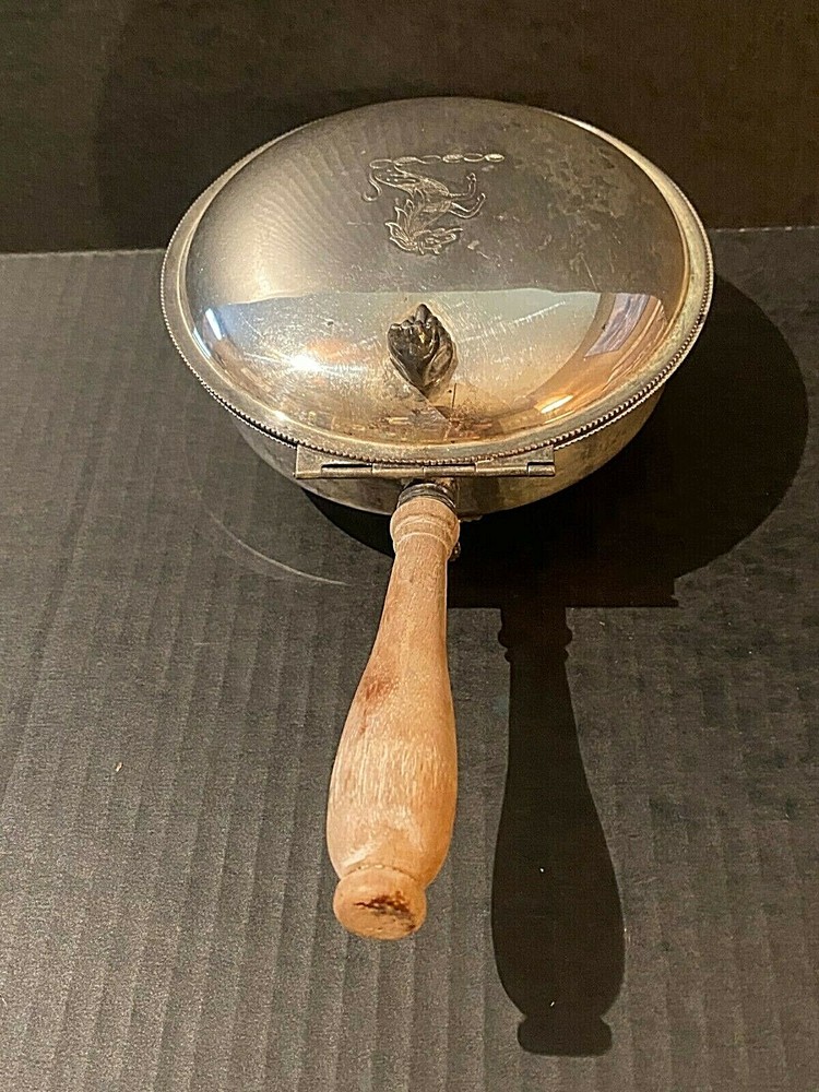 Vintage Silverplate Footed Silent Butler