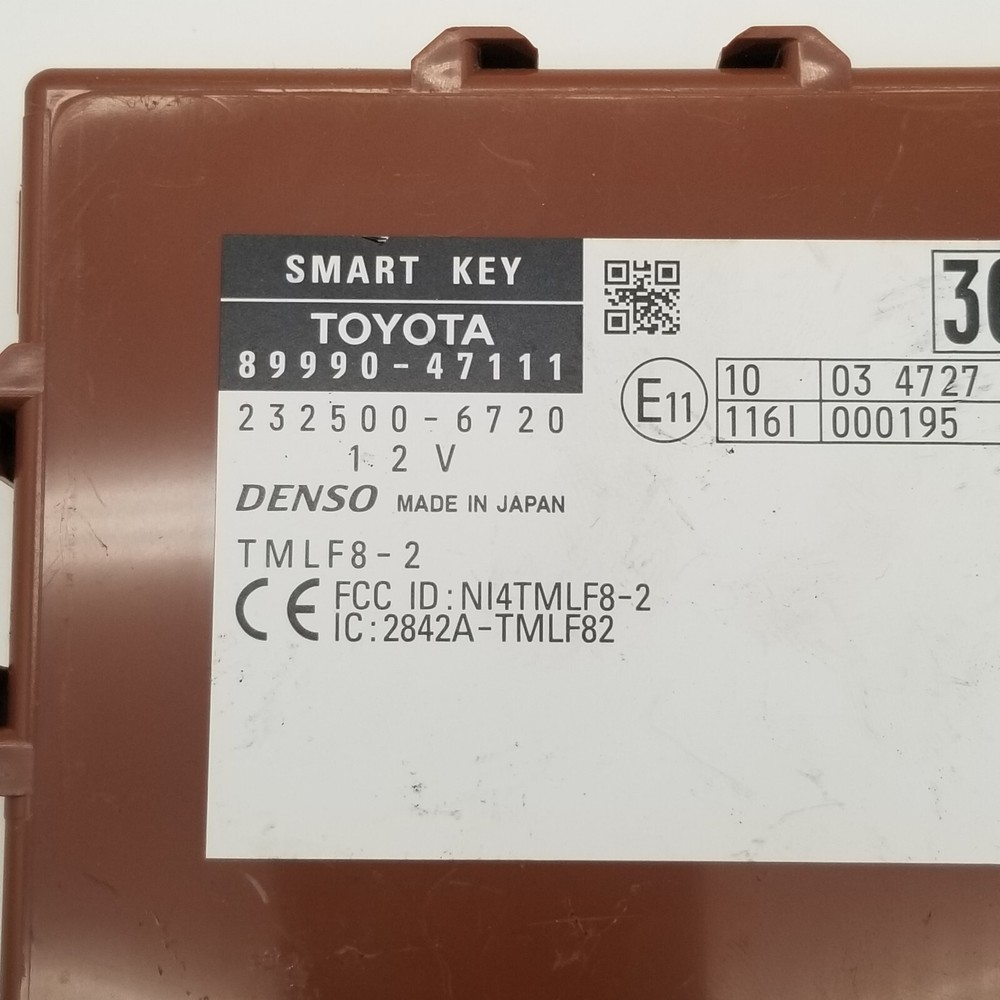 2012 2013 2014 TOYOTA PRIUS THEFT-LOCKING SECURITY CONTROL MODULE ECM ASSEMBLY