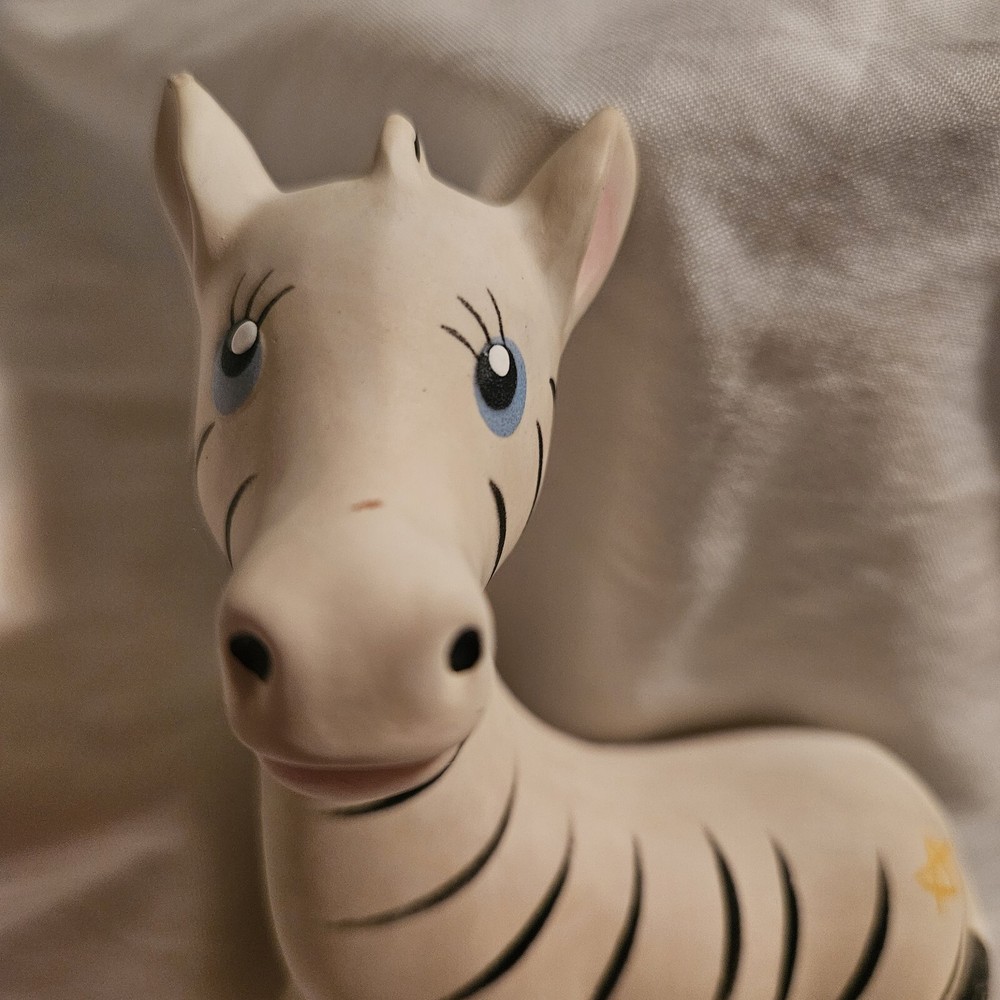 Zeta Zebra squeak toy silicone teether