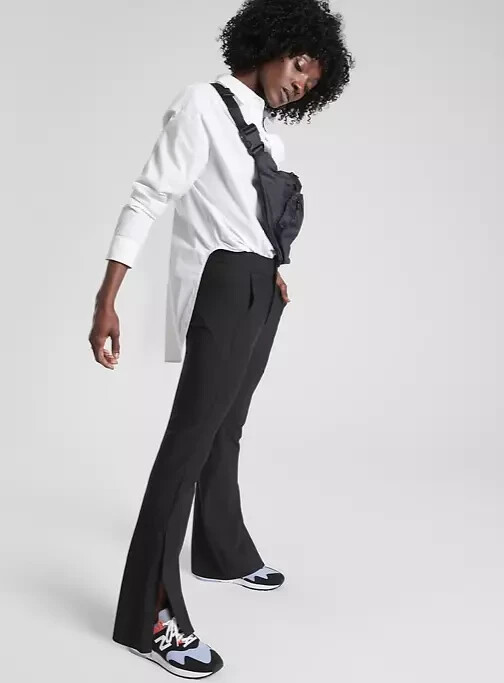 Athleta Black Stellar Flare Trouser- Size 0-NWT