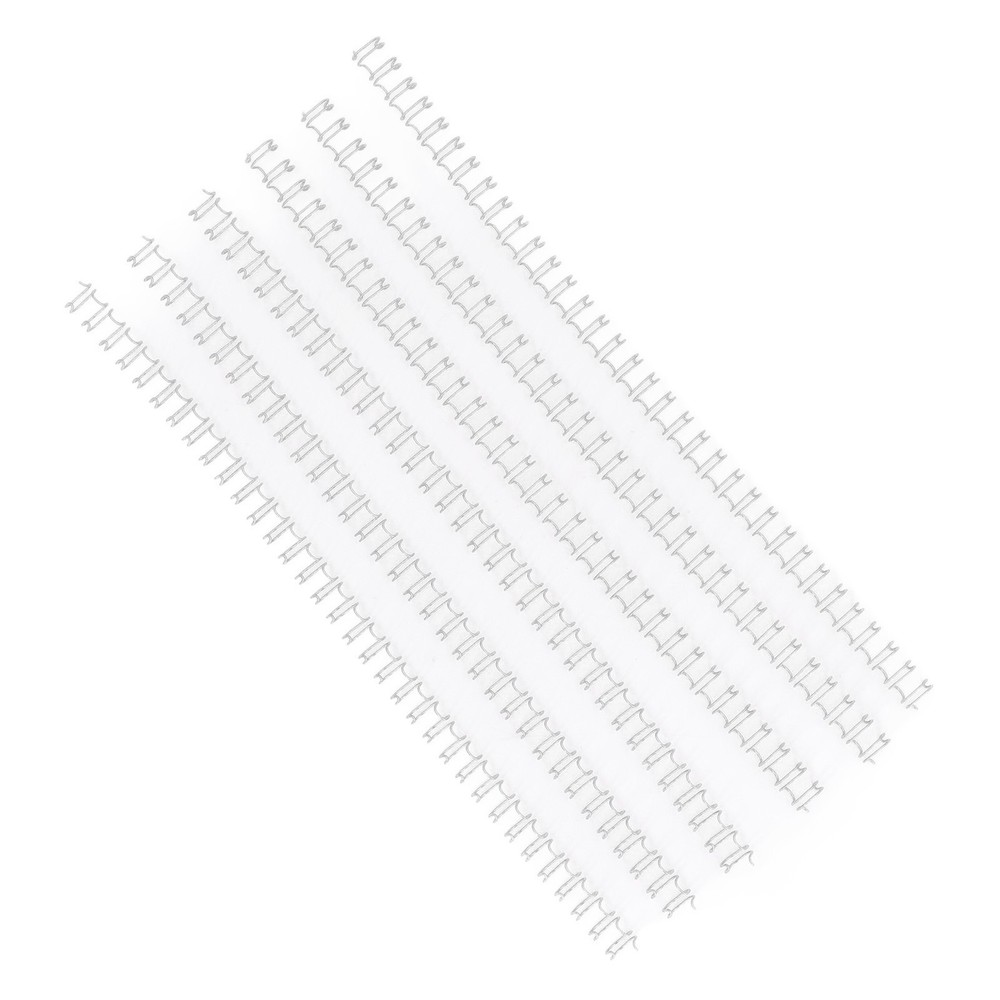 Silver 100x Double Loop Wire Binding Spine 20 Sheet Capacity 3:1 Pitch 34 Loop 6
