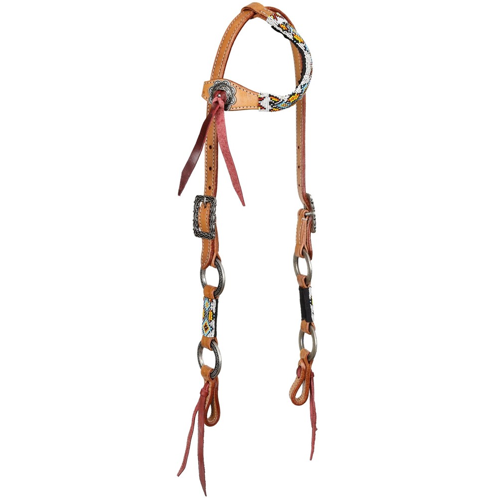 Showman Tribal Ring Single Ear Headstall & Breast Collar Set
