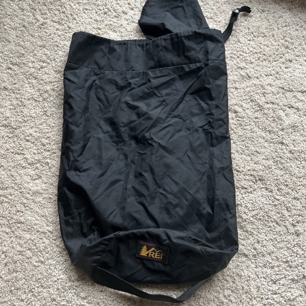 REI Black Camping Stuff Sack 16”x10”