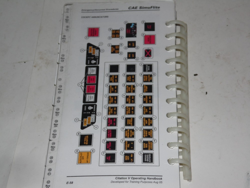 CAE Citation V Operating Handbook 2005